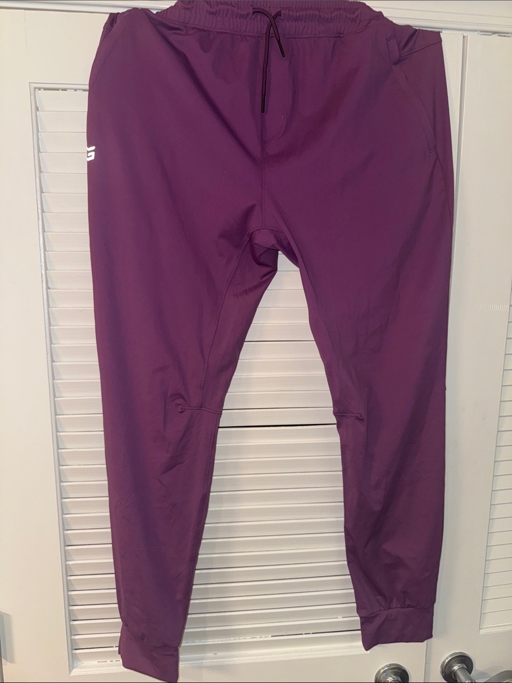 New! Never worn! Deep Plum Athletic Joggers with Drawstring Waist